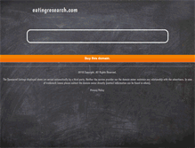 Tablet Screenshot of eatingresearch.com